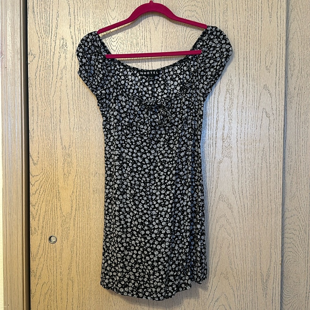 MOTEL MICRO FLORAL MINI DRESS